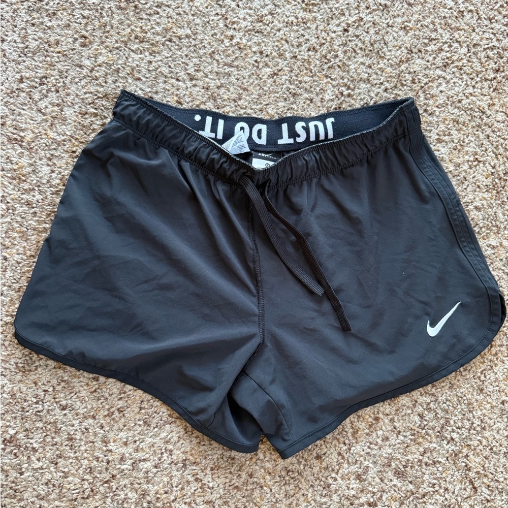 Nike Black Athletic Shorts with Elastic Waistband